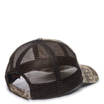 Outdoor Cap CWF310 Mesh-Back Camo Hat with Flag Undervisor