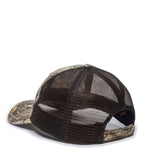 Outdoor Cap CWF310 Mesh-Back Camo Hat with Flag Undervisor