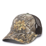 Outdoor Cap CWF310 Mesh-Back Camo Hat with Flag Undervisor