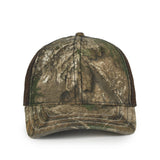 Outdoor Cap CWF310 Mesh-Back Camo Hat with Flag Undervisor