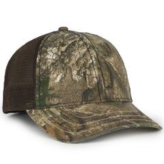 Outdoor Cap CWF310 Mesh-Back Camo Hat with Flag Undervisor - 