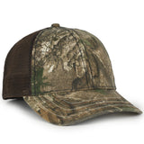 Outdoor Cap CWF310 Mesh-Back Camo Hat with Flag Undervisor