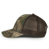 Outdoor Cap CWF310 Mesh-Back Camo Hat with Flag Undervisor