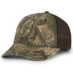 Outdoor Cap CWF310 Mesh-Back Camo Hat with Flag Undervisor