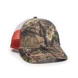 Outdoor Cap CWF400M Camo Cap with American Flag Mesh Back