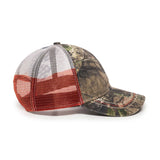 Outdoor Cap CWF400M Camo Cap with American Flag Mesh Back