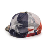 Outdoor Cap CWF400M Camo Cap with American Flag Mesh Back