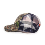 Outdoor Cap CWF400M Camo Cap with American Flag Mesh Back