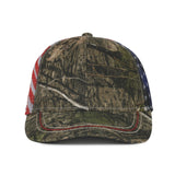 Outdoor Cap CWF400M Camo Cap with American Flag Mesh Back