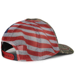 Outdoor Cap CWF400M Camo Cap with American Flag Mesh Back