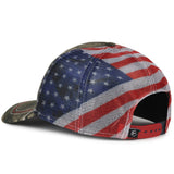 Outdoor Cap CWF400M Camo Cap with American Flag Mesh Back