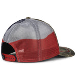 Outdoor Cap CWF400M Camo Cap with American Flag Mesh Back