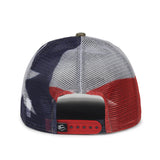 Outdoor Cap CWF400M Camo Cap with American Flag Mesh Back