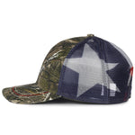 Outdoor Cap CWF400M Camo Cap with American Flag Mesh Back