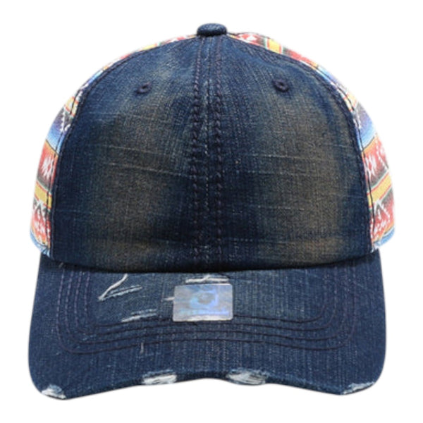 PitBull PB700P 6 Panel Ponytail Unstructured Cap
