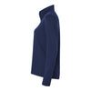 Adidas A709 Women's Textured Stripe Quarter-Zip Pullover