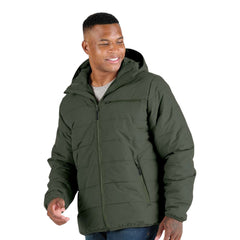 Berne Apparel HJ26 Men's Channel Quilt Ripstop Hooded Jacket - 
