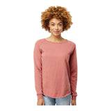 Independent Trading Co PRM2000 Women's California Wave Wash Crewneck Sweatshirt