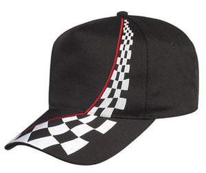 Nissun 5 Panel Embroidered Racing Cap - ERC-5 - 