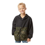 Independent Trading Co EXP24YWZ Youth Lightweight Windbreaker Full-Zip Jacket