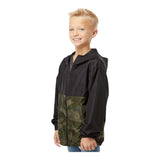 Independent Trading Co EXP24YWZ Youth Lightweight Windbreaker Full-Zip Jacket