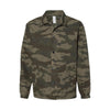 Independent Trading Co EXP99CNB Men's Water-Resistant Windbreaker Coachs Jacket