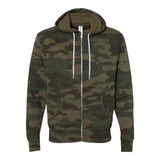 Independent Trading Co AFX90UNZ Unisex Lightweight Full-Zip Hooded Sweatshirt