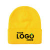Custom Embroidered Unbranded Long Knit Beanie with Logo