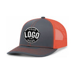 Custom Embroidered Pacific Headwear 104C Trucker Snapback Cap - Flat Embroidery