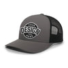 Custom Embroidered Pacific Headwear 105C 5-Panel Trucker Hat Snapback Cap - Flat Embroidery
