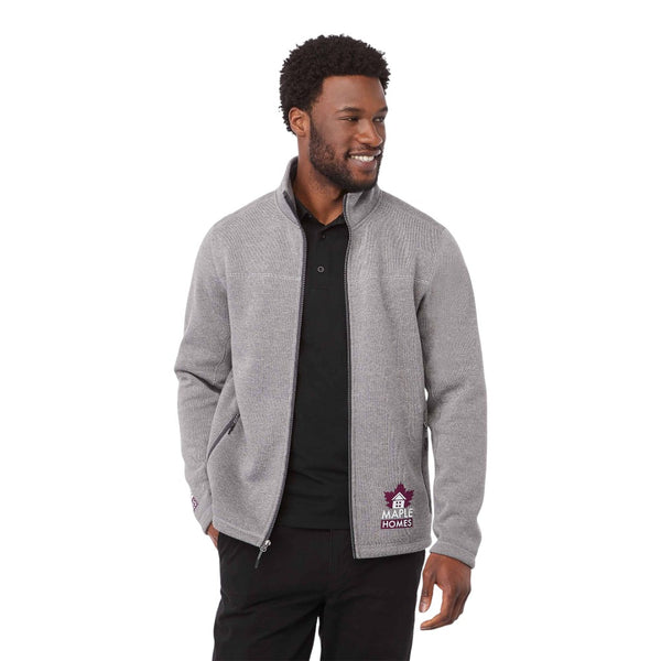 Elevate TM18147 Men’s DARNELL Eco Knit Full Zip Sweater