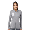 Adidas A483 Women's 3-Stripes Double Knit Full-Zip Jacket