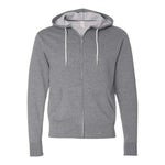 Independent Trading Co AFX90UNZ Unisex Lightweight Full-Zip Hooded Sweatshirt