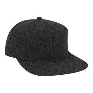 OTTO 148-1200 OTTO CAP 6 Panel Mid Profile Flat Visor Strapback Hat - 