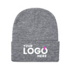 Custom Embroidered Unbranded Long Knit Beanie with Logo