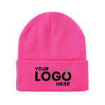Custom Embroidered Unbranded Long Knit Beanie with Logo