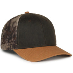 Outdoor Cap HPC-615M Rugged Trucker Cap with Camo Mesh Back - 
