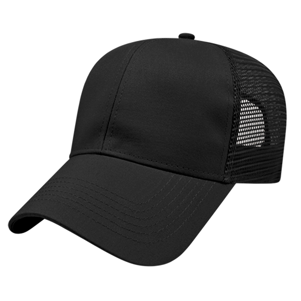 US Army Patch Mesh Baseball Cap – Adjustable Snapback Hat (Black)