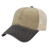 Cap America Custom Embroidered Hat with Logo - Washed Pigment Dyed Trucker Mesh Cap i3027