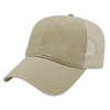 Cap America Custom Embroidered Hat with Logo - Washed Pigment Dyed Trucker Mesh Cap i3027