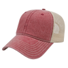 Cap America Custom Embroidered Hat with Logo - Washed Pigment Dyed Trucker Mesh Cap i3027