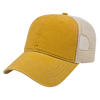 Cap America Custom Embroidered Hat with Logo - Washed Pigment Dyed Trucker Mesh Cap i3027