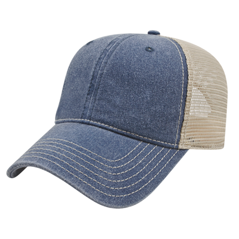 Trucker Hats, Cotton Mesh Trucker Cap, Blank 