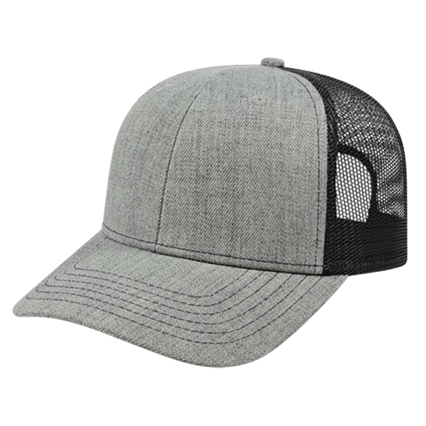 Cap America Custom Embroidered Hat with Logo - Blended Wool Acrylic with Mesh Back Cap i3035