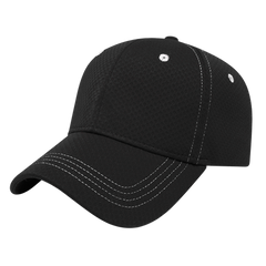 Cap America Custom Embroidered Hat with Logo - Soft Textured Polyester Mesh Cap i7024 - 