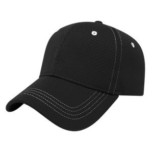 Cap America Custom Embroidered Hat with Logo - Soft Textured Polyester Mesh Cap i7024 - 