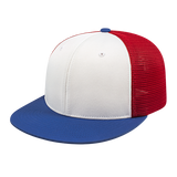 Cap America Custom Logo Hat - Flexfit® Performance Trucker Mesh Back Cap i8501