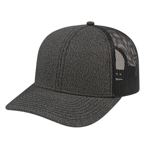 Cap America i8518 - Premium Melange Trucker Mesh Back Cap - Blank - 