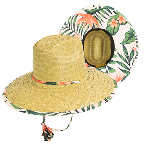 Goldcoast Kenny Green Leaf UB Straw Lifeguard Hat GCB4059 - 
