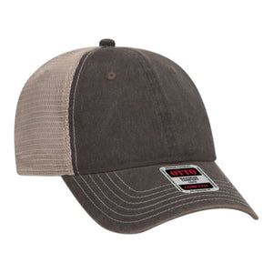 OTTO 121-1297 OTTO CAP 6 Panel Low Profile Mesh Back Trucker Dad Hat - 